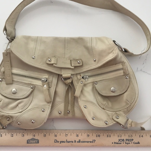 Bebe Leather Unique Shoulder Bag - Picture 2 of 8